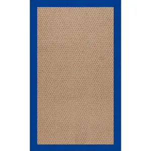 Creative Concepts-Raffia Canvas Pacific Blue Rectangle Rug - 10\' x 14\'
