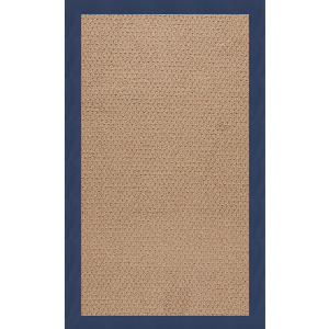 Creative Concepts-Raffia Canvas Navy Rectangle Rug