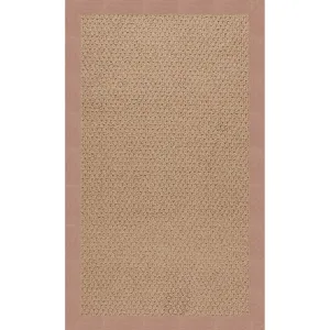 Creative Concepts-Raffia Cast Petal Rectangle Rug - 3\' x 5\'