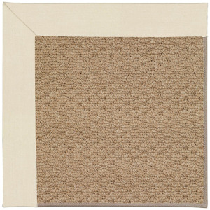 Creative Concepts-Raffia Canvas Sand Octagon Rug