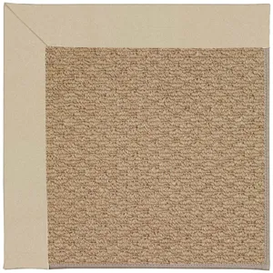 Creative Concepts-Raffia Canvas Antique Beige Octagon Rug