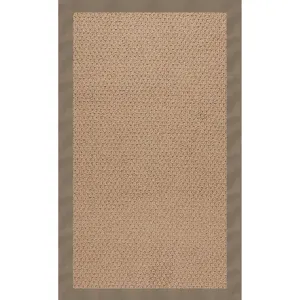 Creative Concepts-Raffia Canvas Taupe Rectangle Rug - 7\'9\" x 7\'9\"