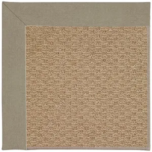 Creative Concepts-Raffia Canvas Taupe Rectangle Rug - 7\'9\" x 7\'9\"