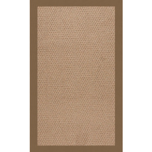 Creative Concepts-Raffia Canvas Cocoa Rectangle Rug - 8' x 8'