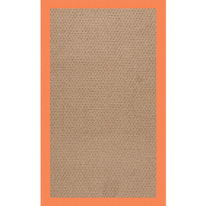 Creative Concepts-Raffia Canvas Tangerine Rectangle Rug