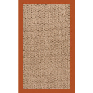 Creative Concepts-Raffia Canvas Rust Rectangle Rug