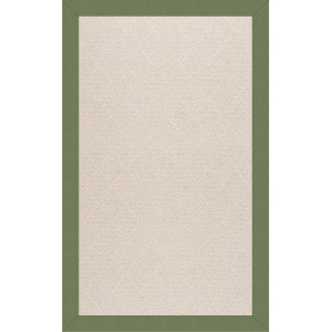 Creative Concepts-White Wicker Canvas Citron Rectangle Rug