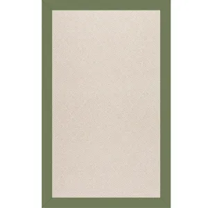 Creative Concepts-White Wicker Canvas Citron Rectangle Rug - 2\' x 3\'