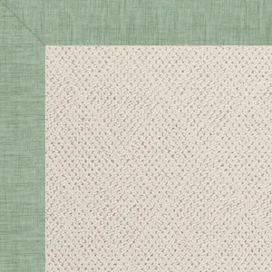 Creative Concepts-White Wicker Rave Spearmint Octagon Rug