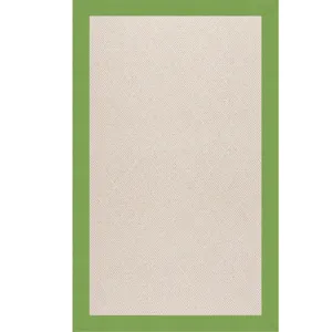 Creative Concepts-White Wicker Canvas Parrot Rectangle Rug - 7\' x 9\'