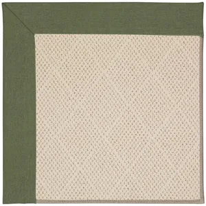 Creative Concepts-White Wicker Canvas Fern Runner Rug - 2\'6\" x 8\'6\"