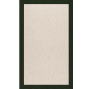 Creative Concepts-White Wicker Canvas Fern Rectangle Rug - 12\' x 15\'