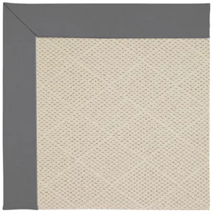 Creative Concepts-White Wicker Canvas Charcoal Runner Rug
