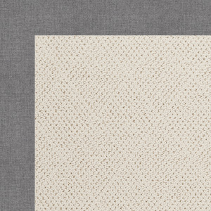 Creative Concepts-White Wicker Canvas Slate Runner Rug