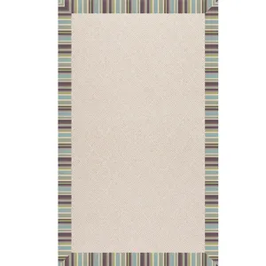 Creative Concepts-White Wicker Brannon Whisper Rectangle Rug - 10\' x 10\'