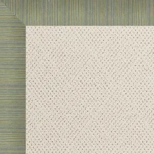 Creative Concepts-White Wicker Abaca Surf Rectangle Rug - 10\' x 14\'