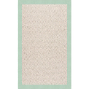 Creative Concepts-White Wicker Canvas Spa Blue Rectangle Rug