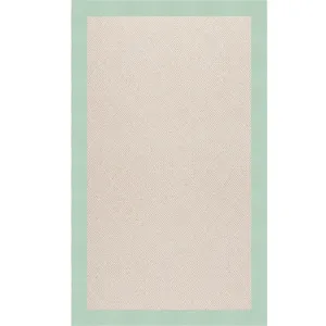 Creative Concepts-White Wicker Canvas Spa Blue Rectangle Rug - 7\'9\" x 10\'9\"