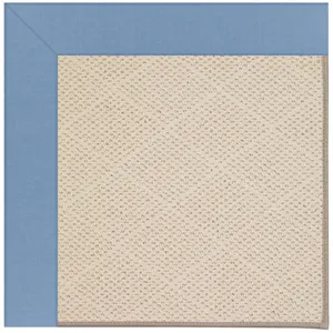 Creative Concepts-White Wicker Canvas Air Blue Octagon Rug