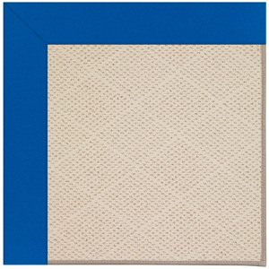 Creative Concepts-White Wicker Canvas Pacific Blue Octagon Rug