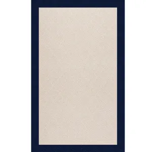 Creative Concepts-White Wicker Canvas Neptune Rectangle Rug - 4\' x 6\'