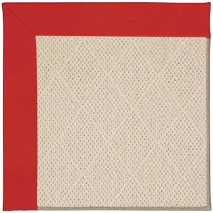 Creative Concepts-White Wicker Canvas Jockey Red Runner Rug - 2\'6\" x 8\'6\"