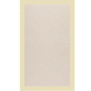 Creative Concepts-White Wicker Canvas Sand Rectangle Rug - 7\' x 9\'
