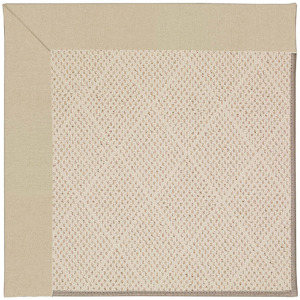 Creative Concepts-White Wicker Canvas Antique Beige Octagon Rug - 8' x 8'