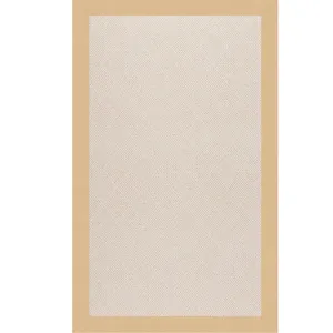 Creative Concepts-White Wicker Canvas Antique Beige Rectangle Rug - 12\' x 15\'