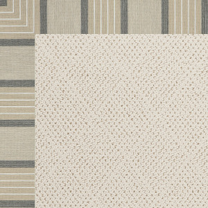 Creative Concepts-White Wicker Cove Pebble Runner Rug