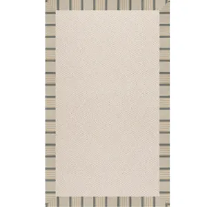 Creative Concepts-White Wicker Cove Pebble Rectangle Rug - 3\' x 5\'
