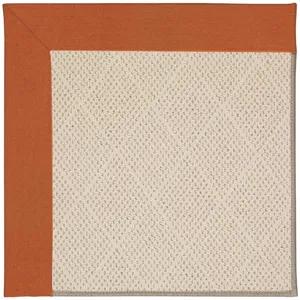 Creative Concepts-White Wicker Canvas Rust Runner Rug - 2\'6\" x 8\'6\"