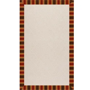 Creative Concepts-White Wicker Dimone Sequoia Rectangle Rug - 10\' x 14\'