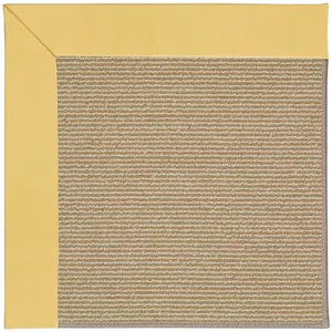 Creative Concepts-Sisal Canvas Canary Rectangle Rug - 10\' x 14\'