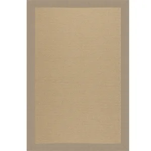 Creative Concepts-Sisal Canvas Linen Rectangle Rug - 4\' x 4\'