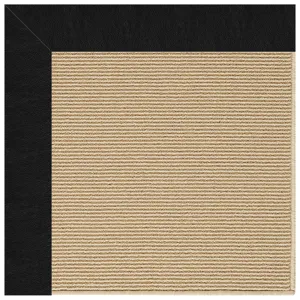Creative Concepts-Sisal Classic Black Octagon Rug