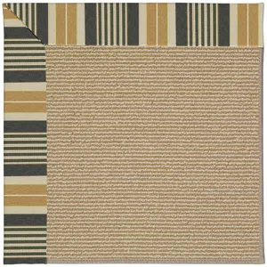 Creative Concepts-Sisal Long Hill Ebony Rectangle Rug - 7\' x 9\'