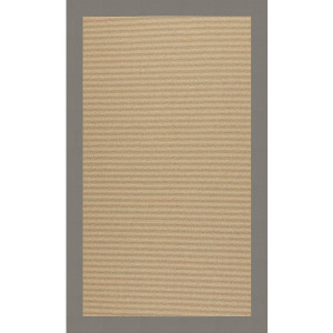 Creative Concepts-Sisal Canvas Charcoal Rectangle Rug