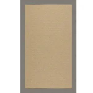 Creative Concepts-Sisal Canvas Charcoal Rectangle Rug - 7\'9\" x 10\'9\"