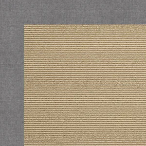 Creative Concepts-Sisal Canvas Slate Rectangle Rug - 1\'6\" x 1\'6\"