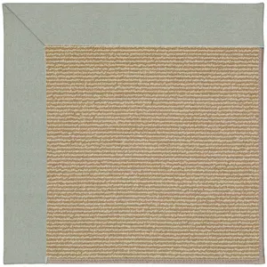 Creative Concepts-Sisal Canvas Spa Blue Runner Rug - 2\'6\" x 10\'6\"