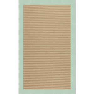 Creative Concepts-Sisal Canvas Spa Blue Rectangle Rug
