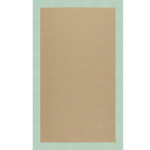 Creative Concepts-Sisal Canvas Spa Blue Rectangle Rug - 2\' x 3\'