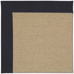 Creative Concepts-Sisal Canvas Navy Runner Rug - 2\'6\" x 8\'6\"