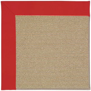 Creative Concepts-Sisal Canvas Jockey Red Octagon Rug