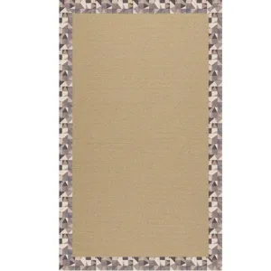 Creative Concepts-Sisal Geo Bronze Rectangle Rug - 8\' x 8\'