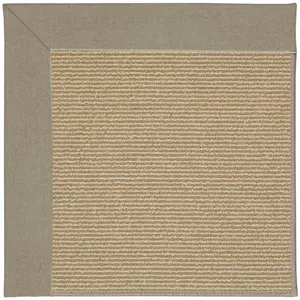 Creative Concepts-Sisal Canvas Taupe Rectangle Rug - 3\' x 5\'