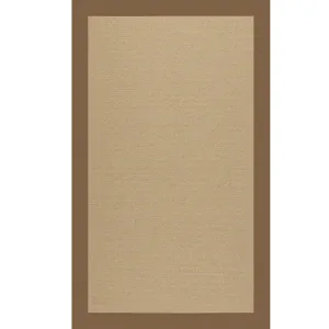 Creative Concepts-Sisal Canvas Cocoa Rectangle Rug - 9\' x 12\'