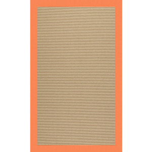 Creative Concepts-Sisal Canvas Tangerine Rectangle Rug