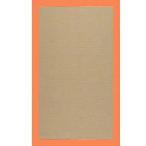 Creative Concepts-Sisal Canvas Tangerine Rectangle Rug - 8\' x 8\'